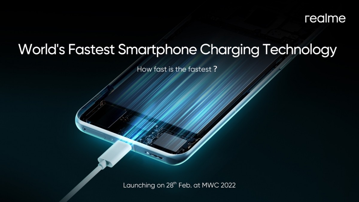 Realme to introduce “World’s fastest smartphone charging” on February 28