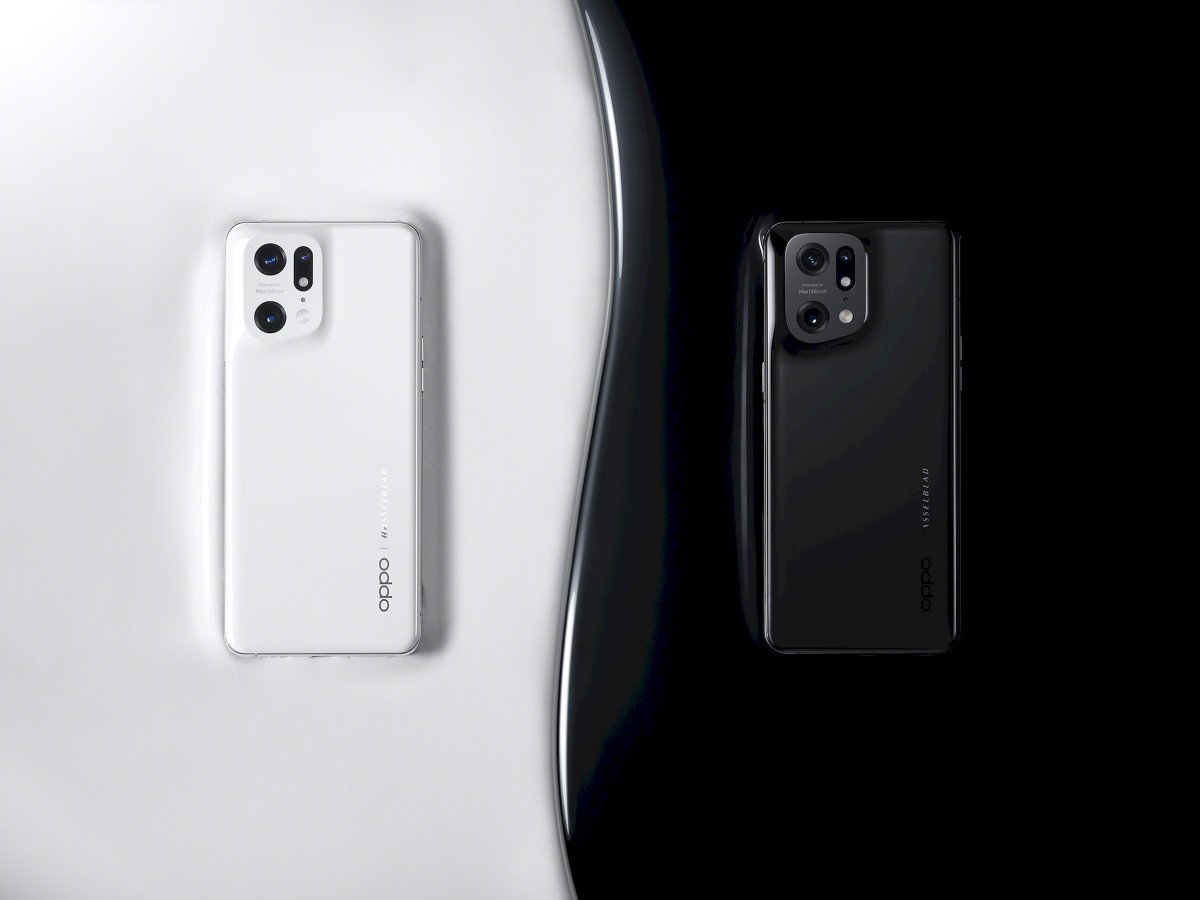 The Oppo Find X5 Pro has a ceramic back and it is available in Ceramic White and Glaze Black